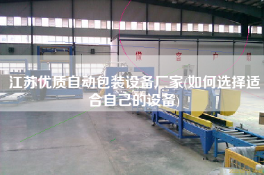 江蘇優質自動包裝設備廠家(如何選擇適合自己的設備)