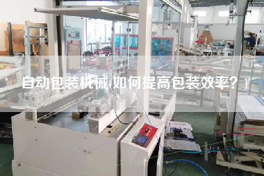 自動包裝機械(如何提高包裝效率？)