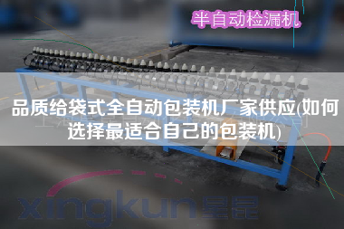 品質給袋式全自動包裝機廠家供應(如何選擇z適合自己的包裝機)
