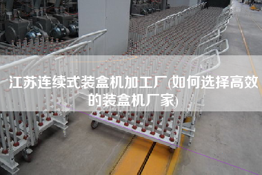 江蘇連續式裝盒機加工廠(如何選擇高效的裝盒機廠家)